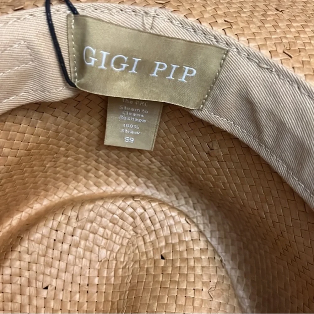 GIGI PIP BRE STRAW PORK RIVER SAGUARO GUATEMALAN PIE HAT - Picture 8 of 8
